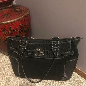 Franklin Covey Black Leather Purse